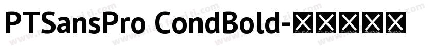 PTSansPro CondBold字体转换
